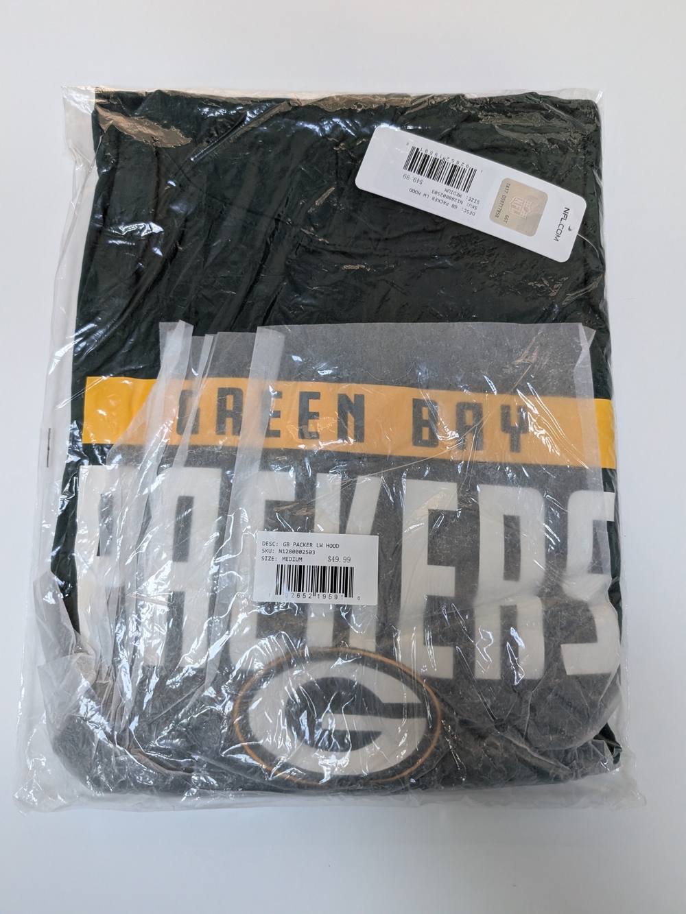 Men's Medium NFL Hoodie Green Bay Packers Football